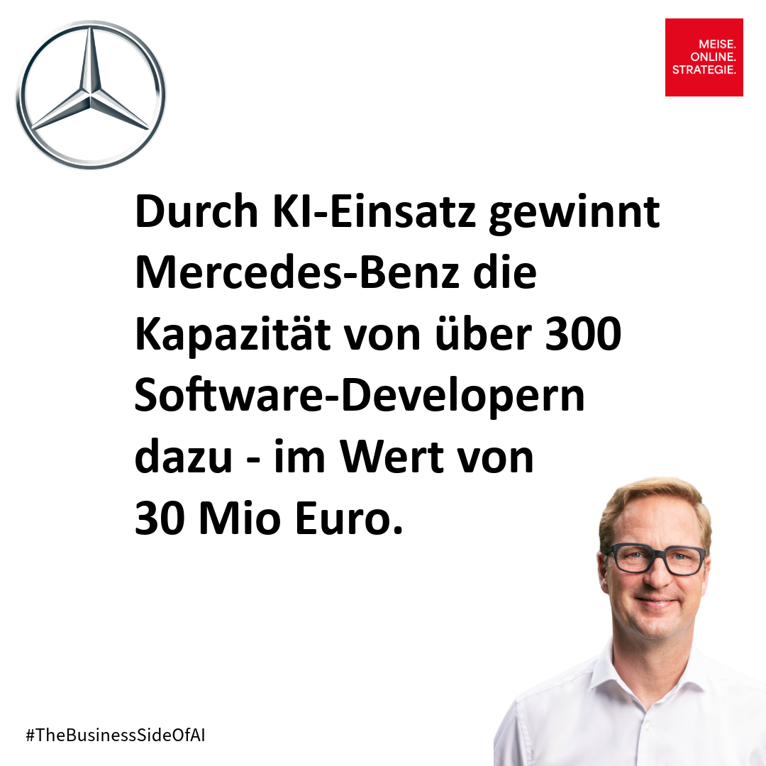 Mercedes spart 30 Mio durch ein KI-Tool